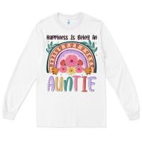 White happiness is being an auntie Long Sleeve Tee - JahusDesignShop