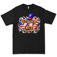 Black 4th of july cow Premium Tee - texasbilliewilder