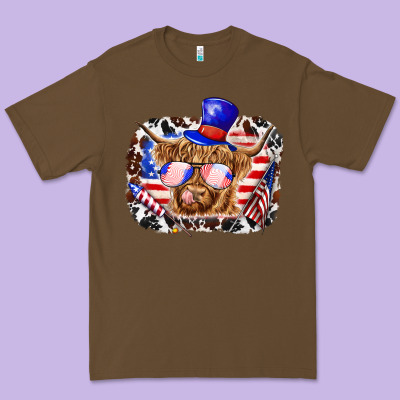Premium Tee 4th of july cow
