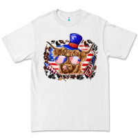 White 4th of july cow Premium Tee - texasbilliewilder