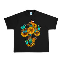 Black cross with butterfly Urban Heavy Tee - BundleAndBundleShop