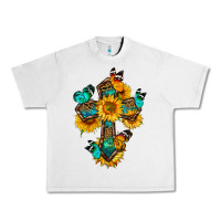 Lunar Rock cross with butterfly Urban Heavy Tee - BundleAndBundleShop