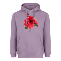 Lavender Puerto Rican Hibiscus Flower Heavyweight Hoodie - LillyAllenDesigns