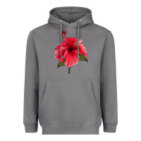 Storm Puerto Rican Hibiscus Flower Heavyweight Hoodie - LillyAllenDesigns