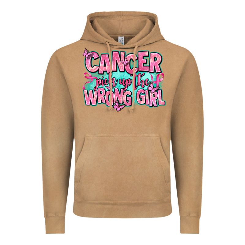 Cancer Pick Up The Wrong Girl Vintage Hoodie by AdoDesignShop | Teevron
