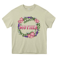 Mossy Mother With Floral Wreath Heavy Core Tee - RanaPortraitStore