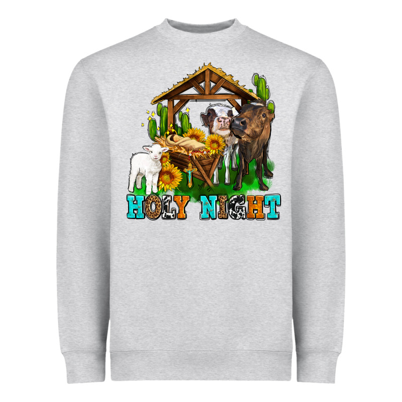 Holy Nıght Cows And Sunflowers Heavyweight Sweatshirt by AdoDesignShop | Teevron