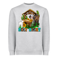 Heather Grey holy nıght cows and sunflowers Heavyweight Sweatshirt - AdoDesignShop