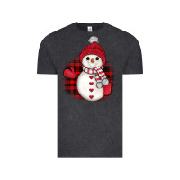 Vintage Black christmas snowman Vintage Tee - JahusDesignShop