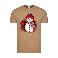 Vintage Coffee christmas snowman Vintage Tee - JahusDesignShop