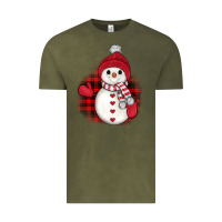 Christmas Snowman Vintage Tee | Teevron