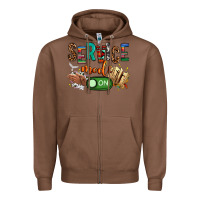Chestnut service mode on woman version Zipper Hoodie - NancyCooperArtShop