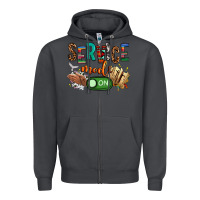 Smoke service mode on woman version Zipper Hoodie - NancyCooperArtShop