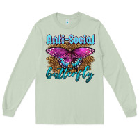 Western Anti-social Butterfly Long Sleeve Tee | Teevron