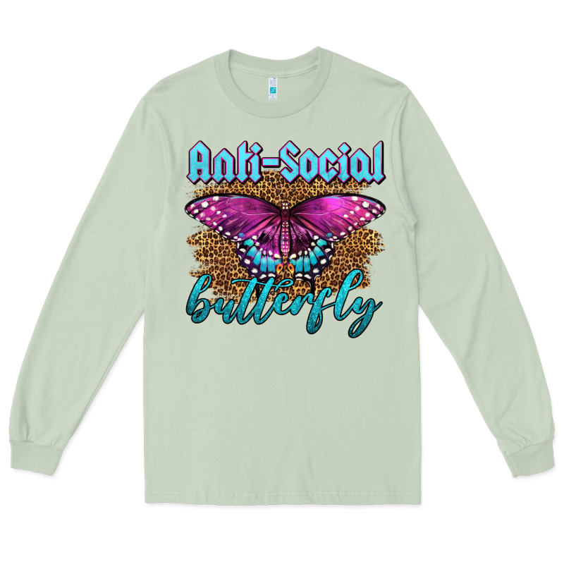 Western Anti-social Butterfly Long Sleeve Tee by LillyAllenDesigns | Teevron