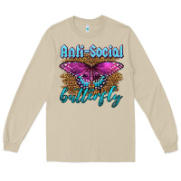 Mushroom Western Anti-Social Butterfly Long Sleeve Tee - LillyAllenDesigns