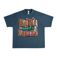 Midnight Navy mama needs coffee mother's day Urban Heavy Tee - Jasminsmagicworld