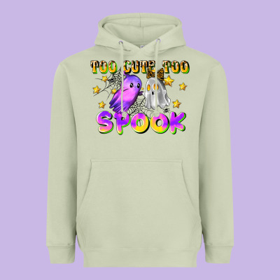 Too Cute Too Spook Heavyweight Hoodie Designed By Lillyallendesigns