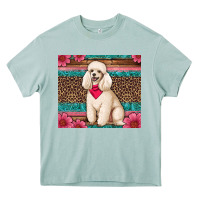 Arona standart poodle floral Heavy Core Tee - Artiststas