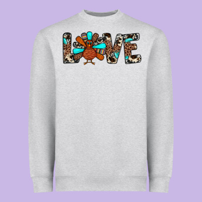 Love Turkey Heavyweight Sweatshirt Designed By Jahusdesignshop