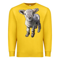 Lemon southdown baby sheep Premium Sweatshirt - LillyAllenDesigns