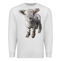 Oatmeal Heather southdown baby sheep Premium Sweatshirt - LillyAllenDesigns