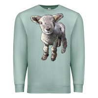 Seafoam southdown baby sheep Premium Sweatshirt - LillyAllenDesigns