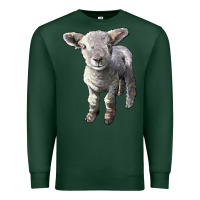Sports Green southdown baby sheep Premium Sweatshirt - LillyAllenDesigns