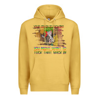 Antique Gold Your Crazy Is Showing Premium Hoodie - Bettercallsaul