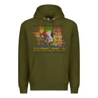 Army Green Your Crazy Is Showing Premium Hoodie - Bettercallsaul
