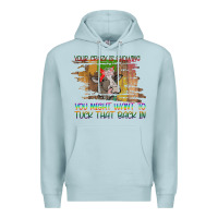 Blue Mist Your Crazy Is Showing Premium Hoodie - Bettercallsaul