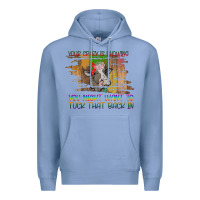 Colony Blue Your Crazy Is Showing Premium Hoodie - Bettercallsaul