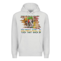 Dove Grey Your Crazy Is Showing Premium Hoodie - Bettercallsaul