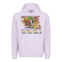 Lilac Your Crazy Is Showing Premium Hoodie - Bettercallsaul