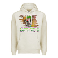 Oatmeal Heather Your Crazy Is Showing Premium Hoodie - Bettercallsaul
