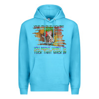 Ocean Blue Your Crazy Is Showing Premium Hoodie - Bettercallsaul