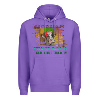 Purple Your Crazy Is Showing Premium Hoodie - Bettercallsaul