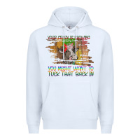 White Your Crazy Is Showing Premium Hoodie - Bettercallsaul