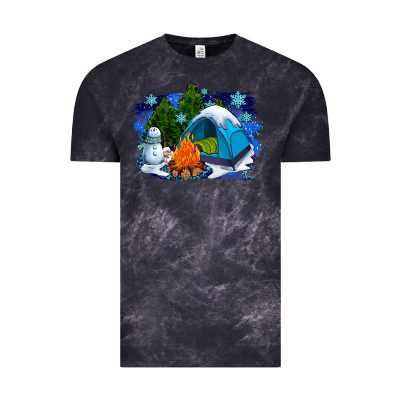 Winter Camping With Camp Fire Vintage Tee by AdoDesignShop | Teevron
