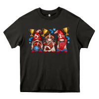 Asphalt football gnome with element Heavy Core Tee - texasbilliewilder