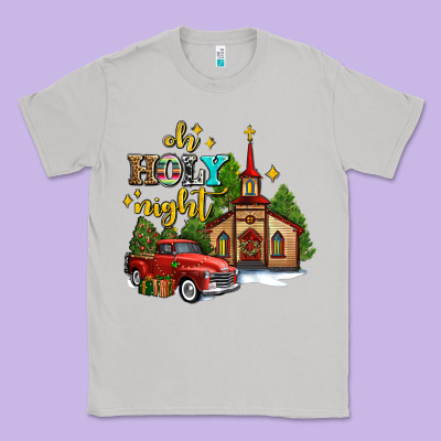 The Church  Holy Night Western Truck Classic Tee Designed By Adodesignshop