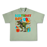 Oil Green birthday boy t rex Urban Heavy Tee - Artiststas