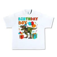 White birthday boy t rex Urban Heavy Tee - Artiststas