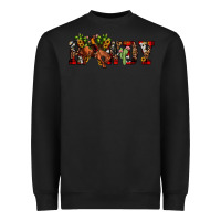 Black Christmas Howdy Bronco Rodeo Heavyweight Sweatshirt - JahusDesignShop