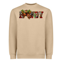 Mushroom Christmas Howdy Bronco Rodeo Heavyweight Sweatshirt - JahusDesignShop