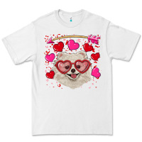 White valentine's day white pomeranian Premium Tee - RanaPortraitStore