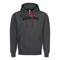 Smoke valentine cross glitter Zipper Hoodie - MaliasSmallBusiness
