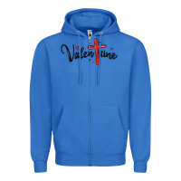 True Royal valentine cross glitter Zipper Hoodie - MaliasSmallBusiness