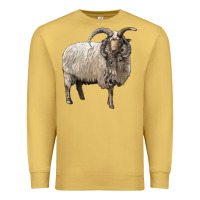 Antique Gold navajo churro sheep Premium Sweatshirt - LillyAllenDesigns