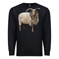 Black navajo churro sheep Premium Sweatshirt - LillyAllenDesigns